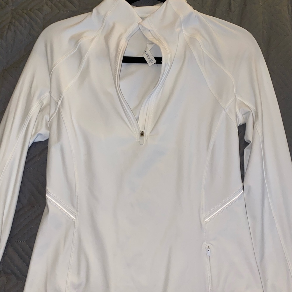 White Lululemon 1/4 Zip